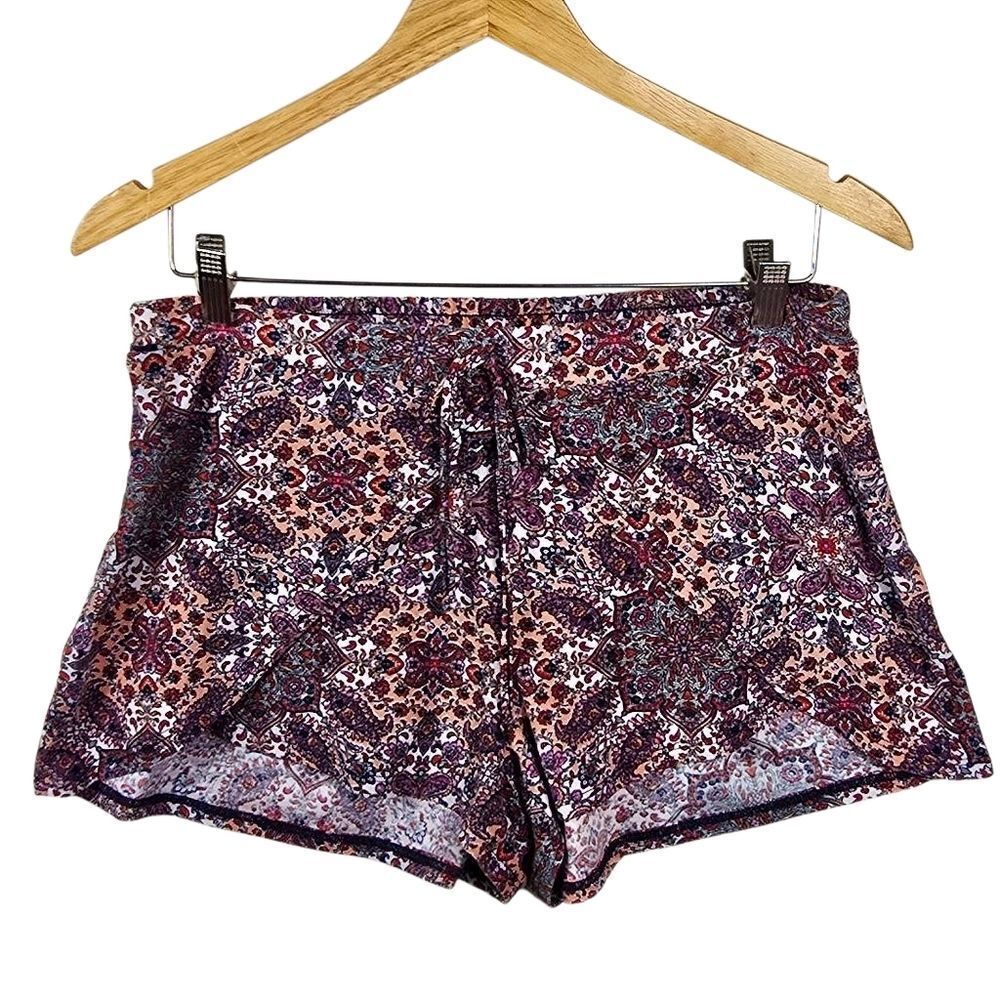 Kristin Nicole Floral Print Shorts Size Large